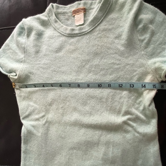 J. Crew Mint Green Cashmere Short Sleeve Tee S - Picture 5 of 10
